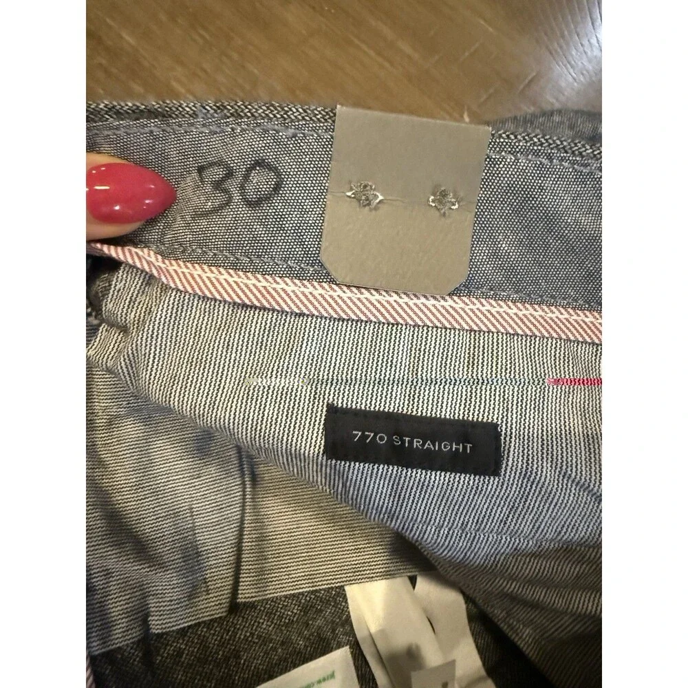 NWT J. Crew 770 Straight Dress Pants Gray Brushed Twill Stretch  Size 29x32 $118